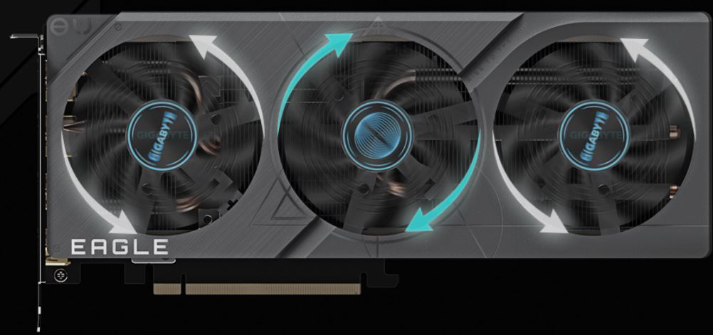 GIGABYTE GeForce RTX 4060 Ti EAGLE 8G Graphics Card, 3x WINDFORCE Fans ...